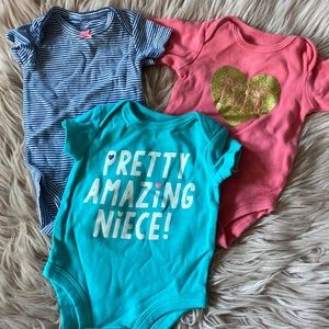 Newborn diaper shirts pack
